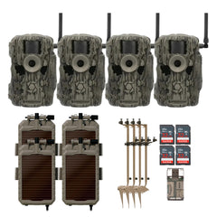 Stealth Cam 36MP Fusion Max Cellular Trail Camera with 80-Feet Detection Range (4-Pack) Bundle