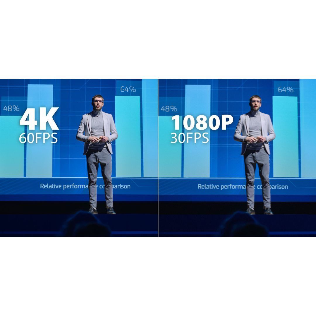 AVer TR335 AI Auto Tracking Camera with 4K60FPS Streaming, 8MP Picture, and 30x Optical Zoom (Black)