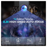 ROCWARE RC08 1080P HD All-In-One USB Webcam with Built-In Speaker and Mic for Video Conferencing