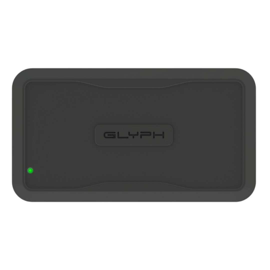 Glyph Atom PRO External NVMe SSD V2 with 3000 MBPS Transfer Speed and Thunderbolt 3 (1TB, Black)