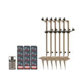 Stealth Cam Adjustable Multi-Pivot Mounting Post (6-Pack) with 32GB Memory Card (12-Pack) Bundle