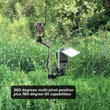 Stealth Cam Adjustable Multi-Pivot Mounting Post (4-Pack) with 32GB Memory Card (8-Pack) Bundle
