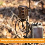 Muddy Dual Camera Ground Mount with Threaded Receiver (Black, 4-Pack) with SD Card Reader Bundle