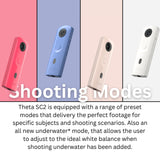 Ricoh Theta SC2 Business Edition Indoor and Outdoor 4K Camera (Gray, Refurbished) Bundle