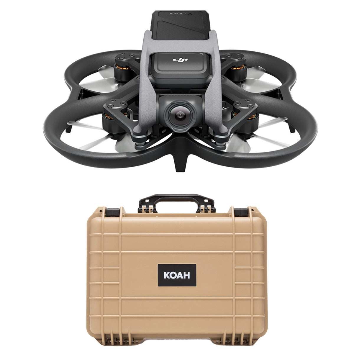 DJI Avata 2 (Drone Only) with Weatherproof Hard Case with Customizable Foam Bundle