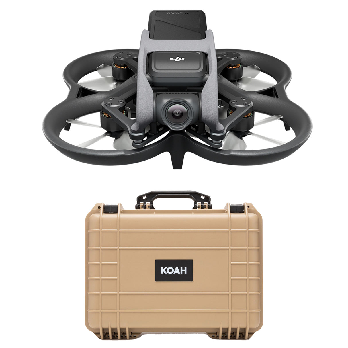 DJI Avata 2 (Drone Only) with Weatherproof Hard Case with Customizable Foam Bundle