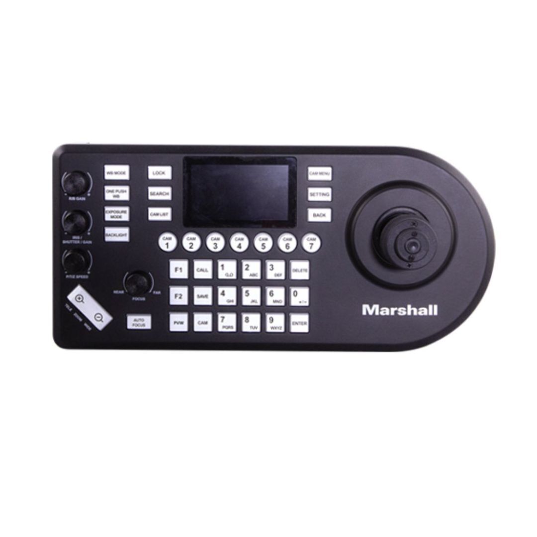 Marshall CV620-TBI PTZ Camera with 20x Optical Zoom Range and Smart AI Auto-Focus (Black)