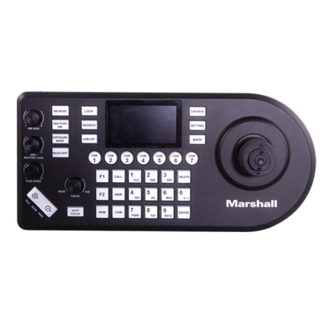 Marshall CV630-IP UHD30 IP PTZ Camera with 25x Optical Zoom Range and Flexible Control (Black)