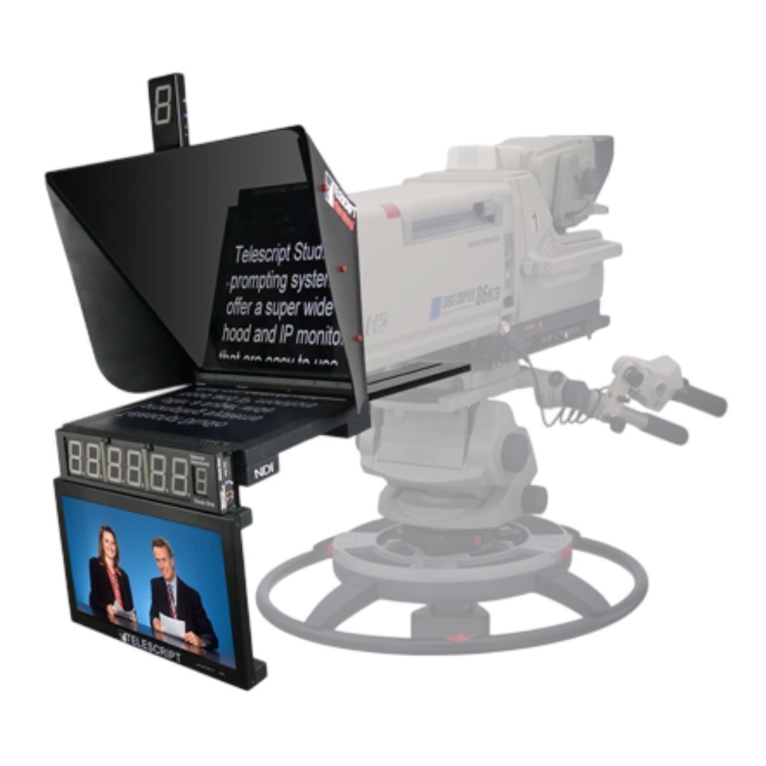Telescript IP Expert Studio Teleprompting and Information System with 19-Inch Monitor (Black)
