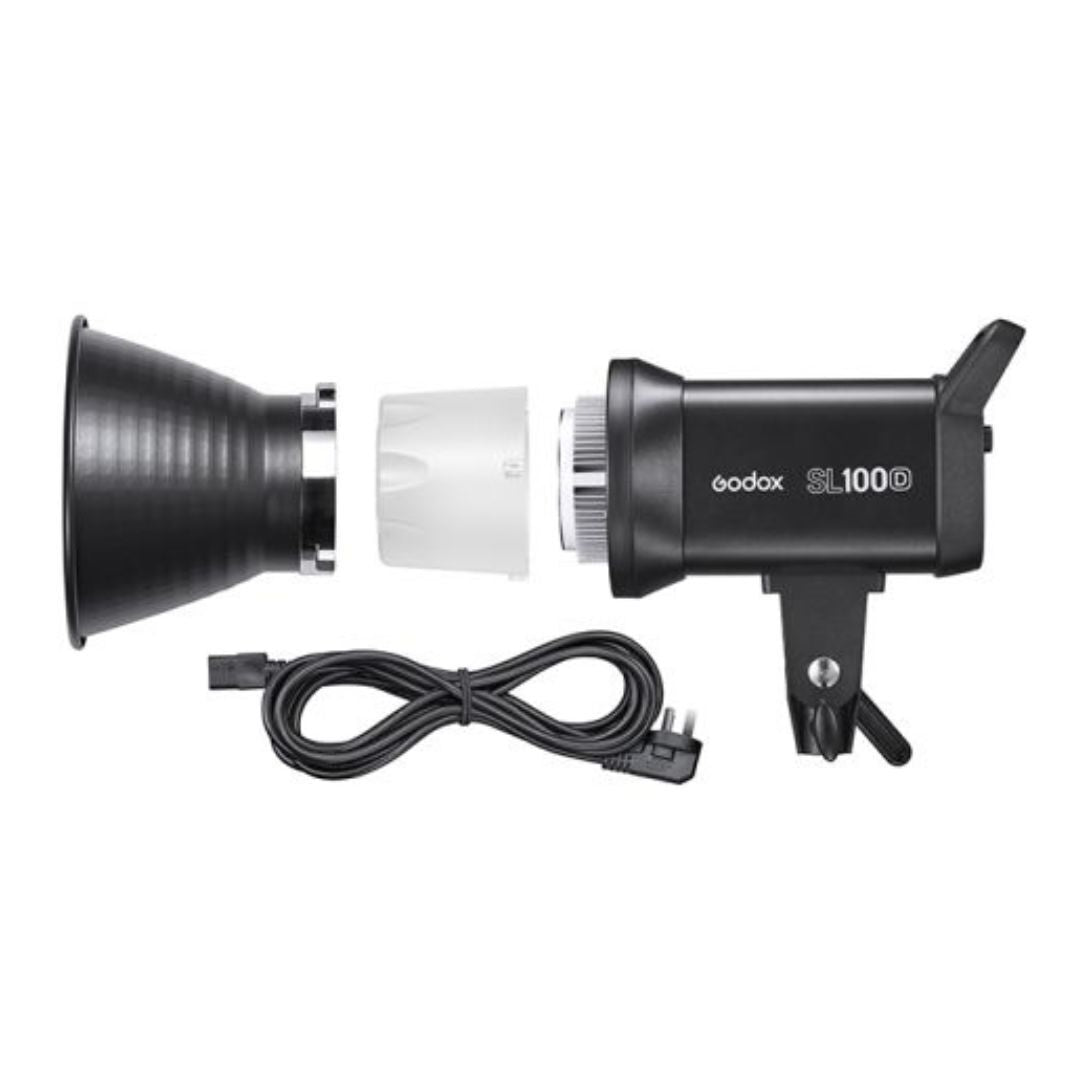 Godox SL100D Bowens Mount Adaptable Daylight LED Video Light with 2 Digital Dials (Black)