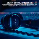 Sony MDR-M1 Professional Reference Monitor Headphones (Black) with Headphone Case Bundle