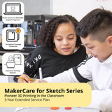 MakerBot Sketch 3D Classroom Bundle - 3 YR MakerCare