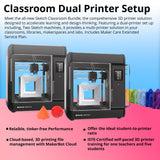 MakerBot Sketch 3D Classroom Bundle - 3 YR MakerCare