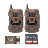 Muddy Matrix 36MP Imaging Cellular Trail Camera with On Demand Photo (Mud, 2-Pack) Bundle