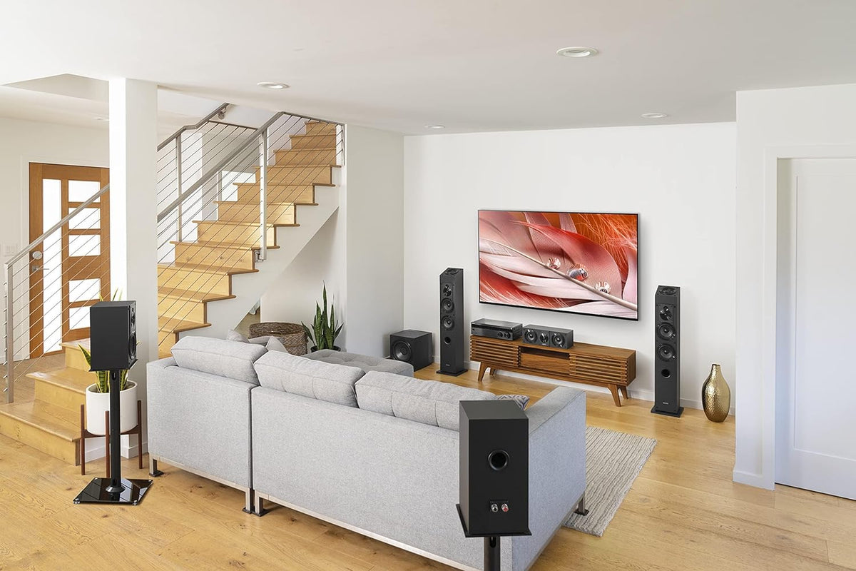 Sony SSCS3 Stereo Floor-Standing Speaker Pair Bundle (Black)