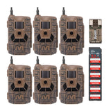 Muddy Matrix 36MP Imaging Cellular Trail Camera with On Demand Photo (Mud, 6-Pack) Bundle