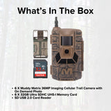 Muddy Matrix 36MP Imaging Cellular Trail Camera with On Demand Photo (Mud, 6-Pack) Bundle
