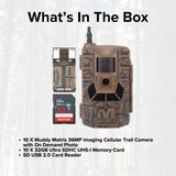 Muddy Matrix 36MP Imaging Cellular Trail Camera with On Demand Photo (Mud, 10-Pack) Bundle
