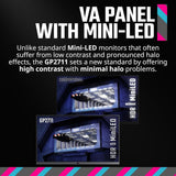 Cooler Master Tempest GP2711 27-Inch Gaming Monitor with Mini-LED Technology and HDR 1000 (Black)