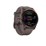 Garmin fenix 7S Sapphire Solar, Dark Bronze Ti w/Shale Gray Band