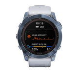 Garmin fenix 7X Sapphire Solar 51mm GPS Watch (Mineral Blue Titanium with Whitestone Band)