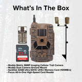 Muddy Matrix 36MP Imaging Cellular Trail Camera with On Demand Photo (Mud) Bundle