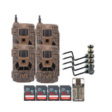 Muddy Matrix 36MP Imaging Cellular Trail Camera with On Demand Photo (Mud, 4-Pack) Bundle