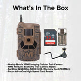 Muddy Matrix 36MP Imaging Cellular Trail Camera with On Demand Photo (Mud) Bundle