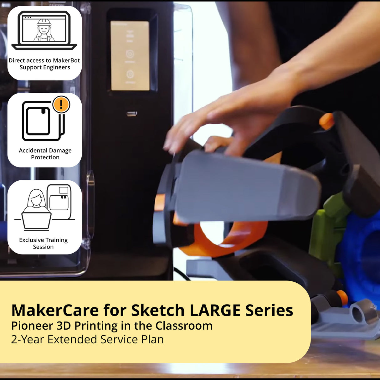 MakerBot Sketch Large 3D Classroom Bundle - 2 YR MakerCare