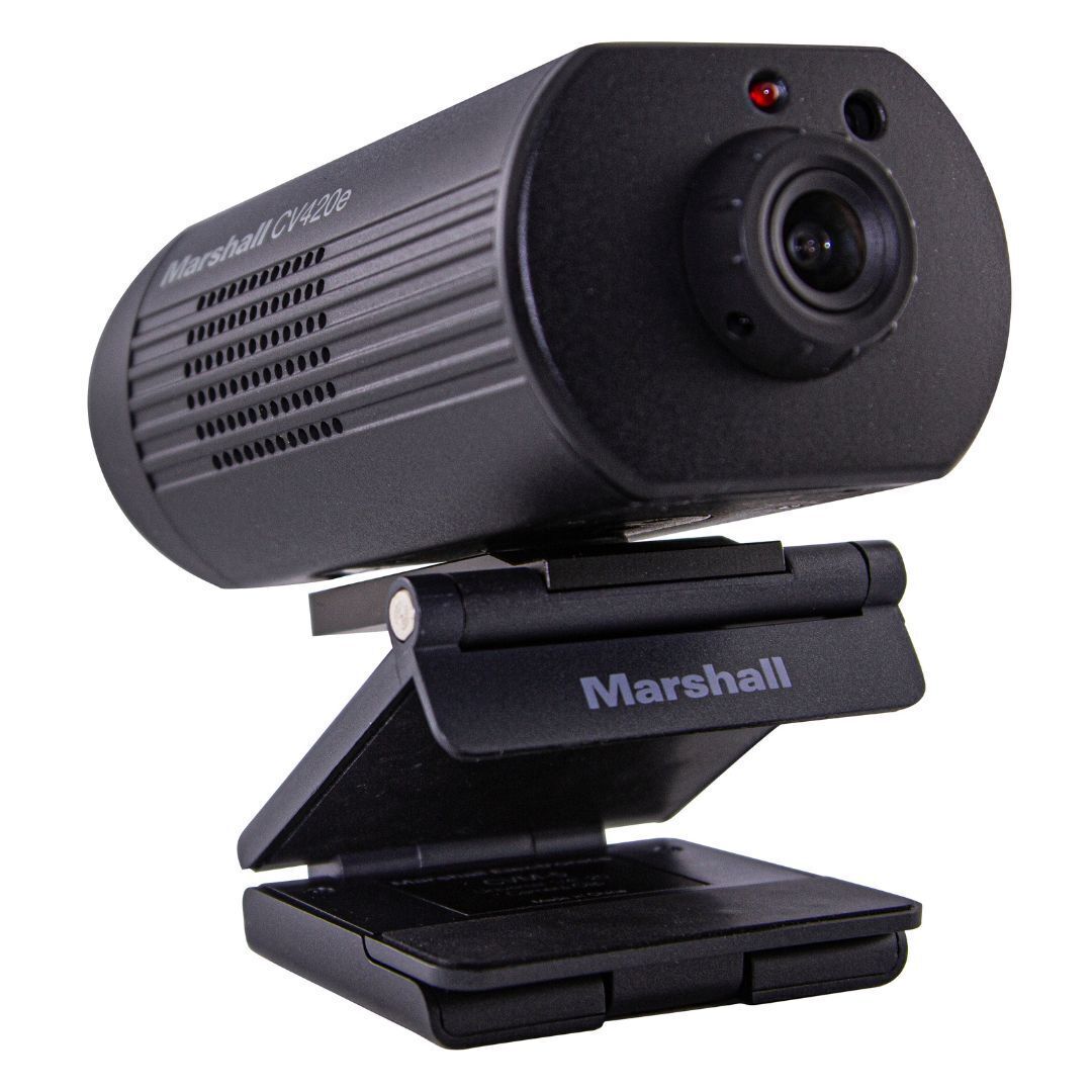 Marshall CV420e Compact UHD60fps 9.2-Megapixel Stream Camera with HDMI, IP, and USB (Black)