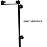 Muddy Dual Camera Ground Mount with Threaded Receiver and Steel Construction (Black) Bundle