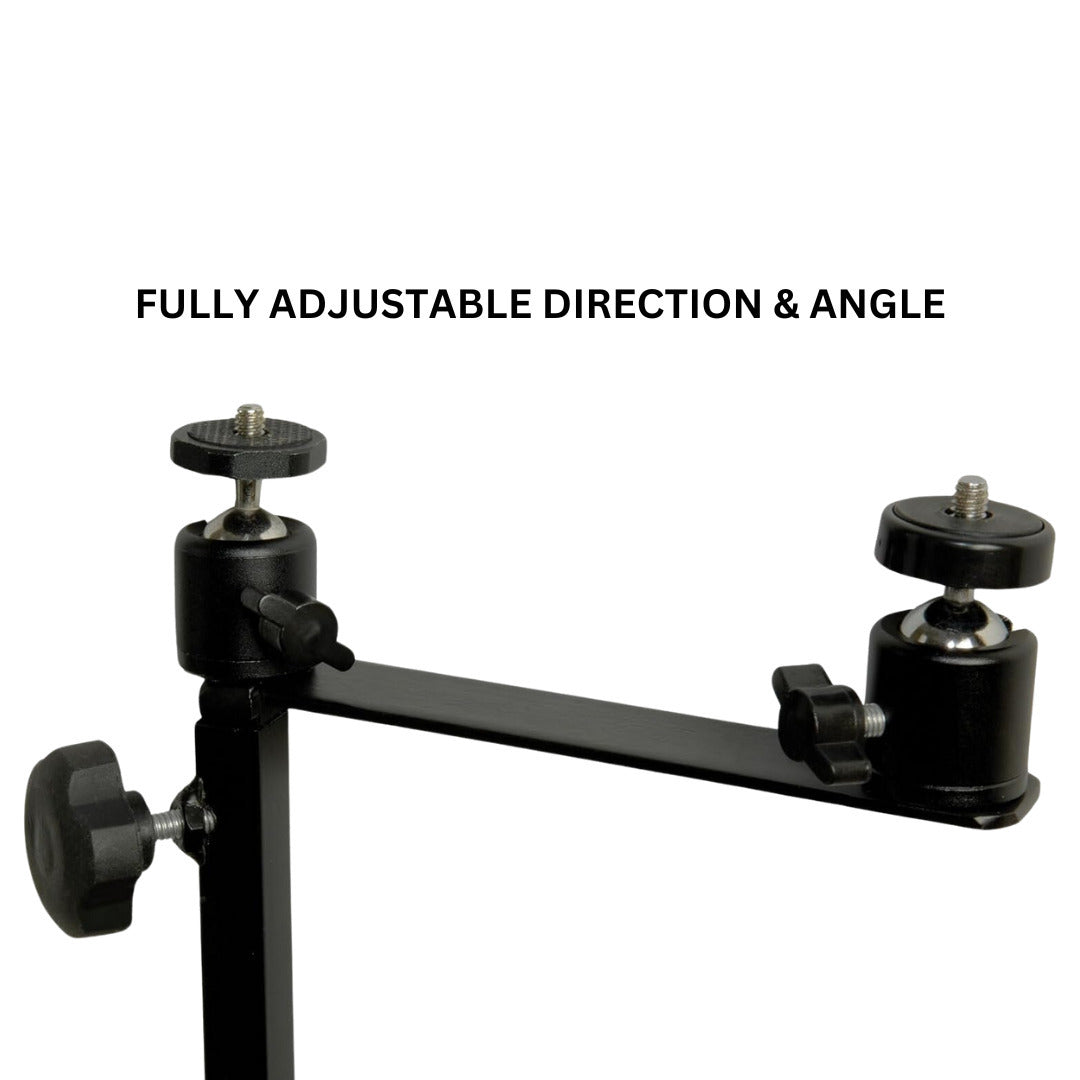 Muddy Dual Camera Ground Mount with Threaded Receiver and Steel Construction (Black) Bundle