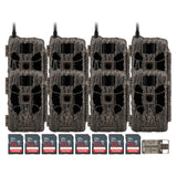 Stealth Cam 40MP Deceptor Max Cellular Trail Camera (2-Pack) x 4 with Memory Card (8-Pack) Bundle