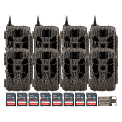 Stealth Cam 40MP Deceptor Max Cellular Trail Camera (2-Pack) x 4 with Memory Card (8-Pack) Bundle