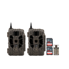 Stealth Cam 40MP Deceptor Max Cellular Trail Camera (2-Pack) with 32GB Memory Card (2-Pack) Bundle