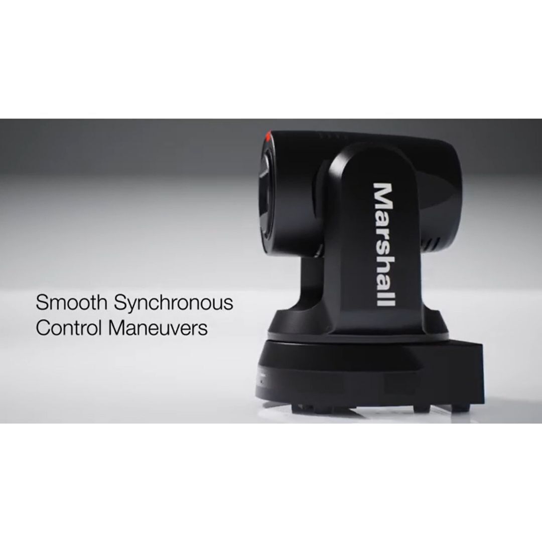 Marshall CV730 IP PTZ Camera with 9.2 Megapixel UHD Sensor and 30X Optical Zoom (Black)