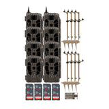 Stealth Cam 40MP Deceptor Max Cellular Trail Camera (2-Pack) x 4 with Mounting Post (8-Pack) Bundle