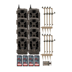 Stealth Cam 40MP Deceptor Max Cellular Trail Camera (2-Pack) x 4 with Mounting Post (8-Pack) Bundle