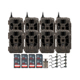 Stealth Cam 40MP Deceptor Max Cellular Trail Camera (2-Pack) x 4 with 8 x Camera Holder Bundle