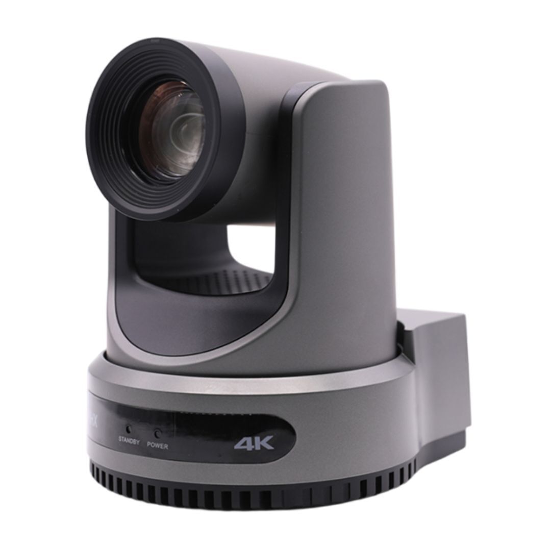 PTZOptics Move 4K PTZ Camera with NDI HX3, 12X Optical Zoom Range, and In-Built Auto Tracking (Gray)
