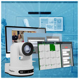 PTZOptics Move 4K PTZ Camera with NDI HX3, 12X Optical Zoom Range, and Auto Tracking (White)