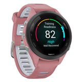 Garmin Forerunner 265S 42mm AMOLED GPS Running Smartwatch (Light Pink with Whitestone Band)