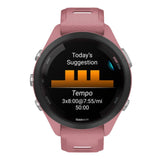 Garmin Forerunner 265S 42mm AMOLED GPS Running Smartwatch (Light Pink with Whitestone Band)