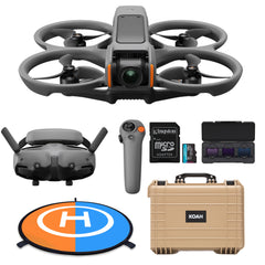DJI Avata 2 Fly More Combo (Single Battery) with DJI Avata 2 ND Filters Set (ND8/16/32）, 128GB Mic