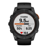 Garmin fenix 7 Pro 47mm Solar Edition Watch with Garmin Coach (Slate Gray with Black Band, No Wi-Fi)