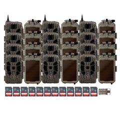 Stealth Cam 40MP Deceptor Max Cellular Trail Camera (2-Pack) x 6 with Solar Panel (12-Pack) Bundle