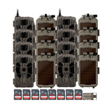 Stealth Cam 40MP Deceptor Max Cellular Trail Camera (2-Pack) x 4 with Solar Panel (8-Pack) Bundle