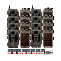 Stealth Cam 40MP Deceptor Max Cellular Trail Camera (2-Pack) x 4 with Solar Panel (8-Pack) Bundle