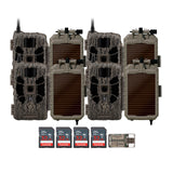 Stealth Cam 40MP Deceptor Max Cellular Trail Camera (2-Pack) x 2 with Solar Panel (4-Pack) Bundle