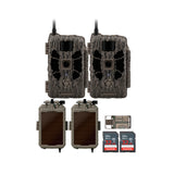 Stealth Cam 40MP Deceptor Max Cellular Trail Camera (2-Pack) with Solar Power Panel (2-Pack) Bundle